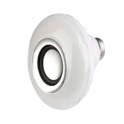 Żarówka kolorowa e27 led rgb z głośnikiem bluetooth sterowna pilotem-5907451336670