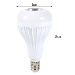 Żarówka kolorowa e27 led rgb z głośnikiem bluetooth sterowna pilotem-5907451336670