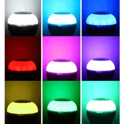 Żarówka kolorowa e27 led rgb z głośnikiem bluetooth sterowna pilotem-5907451336670