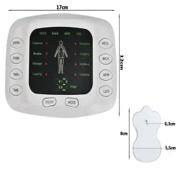 Elektrostymulator mięśni nerwów ems tens mocny zestaw z końcówkami-5907451335437
