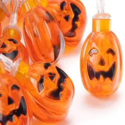 Lampki 10 led wiszące dynie halloween 200cm świecąca dekoracja ozdoba dynia-5907451362822