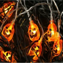 Lampki 10 led wiszące dynie halloween 200cm świecąca dekoracja ozdoba dynia-5907451362822