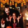 Lampki 10 led wiszące dynie halloween 200cm świecąca dekoracja ozdoba dynia-5907451362822