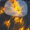 Lampki 10 led wiszące dynie halloween 200cm świecąca dekoracja ozdoba dynia-5907451362822