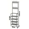 Wieszak stojący metalowy 5 poziomów na ubrania buty torebki loft garderoba-5907451358917