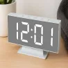 Zegar elektroniczny cyfrowy led budzik termometr lustro stojący usb pamięć-5907451377154