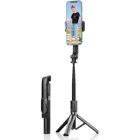 Kijek do selfie stick uchwyt na telefon tripod statyw pilot 90cm-5907451376492