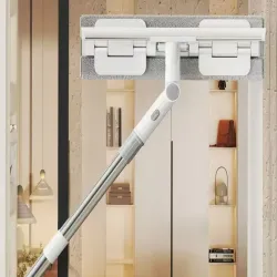 Myjka do okien podłóg ściągaczka z mikrofibry obracana 2w1 teleskopowa-5907451377215