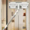 Myjka do okien podłóg ściągaczka z mikrofibry obracana 2w1 teleskopowa-5907451377215