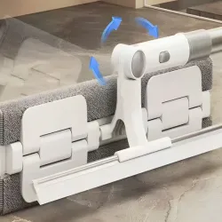 Myjka do okien podłóg ściągaczka z mikrofibry obracana 2w1 teleskopowa-5907451377215