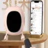 Głośnik bluetooth karaoke z mikrofonem led kolorowe kwadraty muzyka-5907451373064