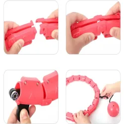 Hula hop z obciążeniem odchudzające do ćwiczeń obręcz regulowana masująca-5907451375327