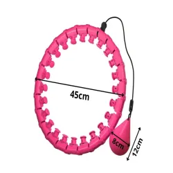 Hula hop z obciążeniem odchudzające do ćwiczeń obręcz regulowana masująca-5907451375327
