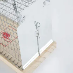 Pułapka żywołapka na szczury gryzonie humanitarna duża metalowa klatka-5907451376393