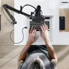 Mikrofon studyjny XLR pojemnościowy statyw pop filtr kardioidalny-5907451375747