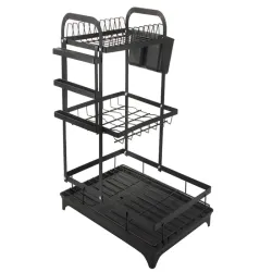 Suszarka do naczyń sztućców kubków 3 poziomowy ociekacz z tacką-5907451376645