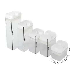 Pojemniki kuchenne 5 szt na żywność do makaronu pojemniki z uszczelką-5907451374344