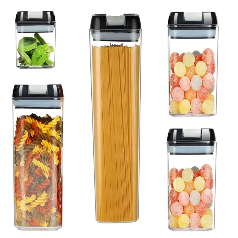 Pojemniki kuchenne zestaw 5 szt na żywność do makaronu z uszczelką-5907451372906