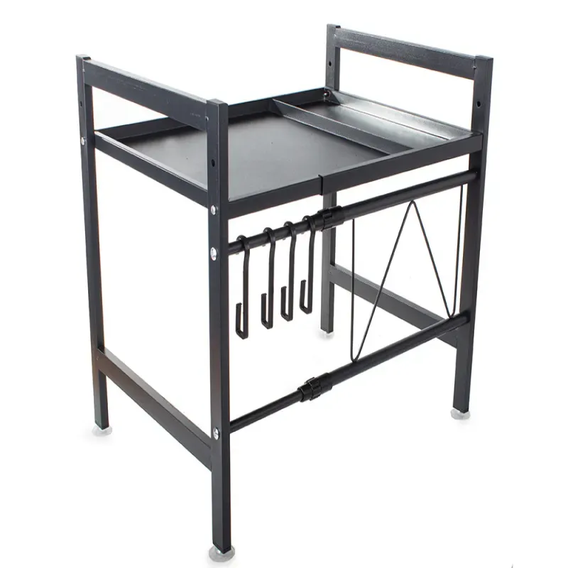 Stojak na mikrofalówkę półka kuchenna regulowana w zakresie 37 - 65cm-5907451339473