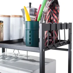 Stojak na mikrofalówkę półka kuchenna regulowana w zakresie 37 - 65cm-5907451339473