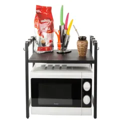 Półka stojak na mikrofalówkę kuchenna regulowana w zakresie 41 - 62cm-5907451336557