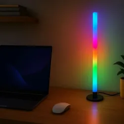 Lampa stojąca podłogowa biurkowa 40cm led rgb nowoczesna dekoracyjna-5907451376812