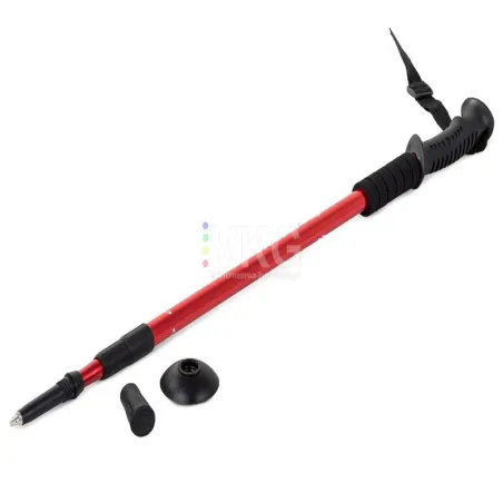 Kij nordic walking trekkingowy kijek do chodzenia 1 sztuka czerwony-5907451312766