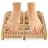Masażer do stóp tradycyjny drewniany roller 2x5-5907451330685