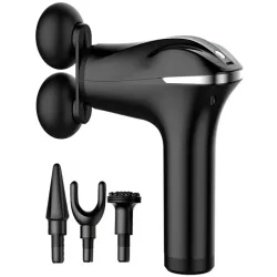 Pistolet do masażu pleców ciała nóg mocny massage gun 4 końcówki-5907451369586