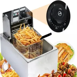 Frytkownica elektryczna 6l 2500w gastronomiczna do frytek z regulacją-5907451373699