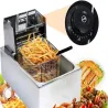 Frytkownica elektryczna 6l 2500w gastronomiczna do frytek z regulacją-5907451373699