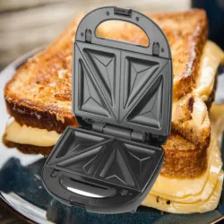 Opiekacz 6w1 toster gofrownica donuty wymienne płyty moc 850w-5907451372852