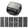 Opiekacz 3w1 toster gofrownica donuty wymienne płyty moc 850w-5907451372845