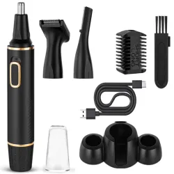 Trymer do nosa 3w1 uszu depilator włosów golarka brwi LCD 5v USB-5907451349243