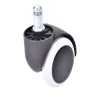 Kółka do fotela obrotowego kauczukowe gumowe 5szt trzpień 11mm-5907451333280