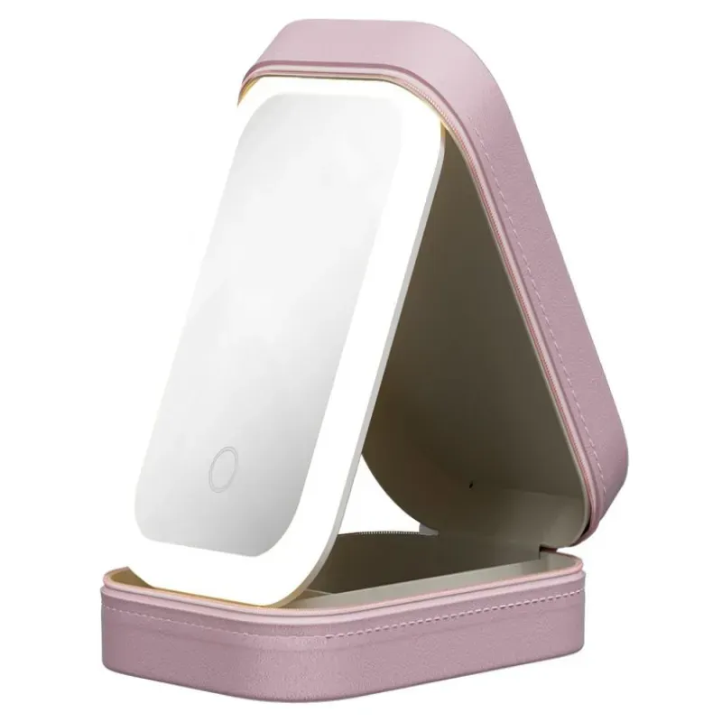 Lusterko do makijażu z podświetleniem led organizer na kosmetyki-5907451377222