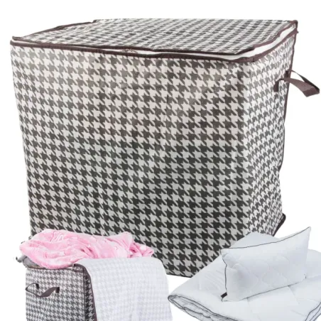 Pojemnik 100L do szafy organizer tkaninowy na pościel ubrania składany-5907451375662