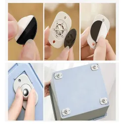 Kółka do mebli samoprzylepne przykręcane kulkowe roller zestaw 4 szt-5907451340981