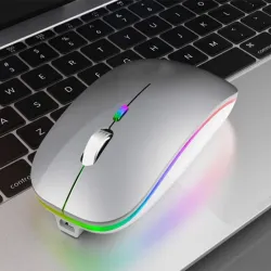 Mysz myszka optyczna bezprzewodowa slim 2,4 ghz bluetooth do laptopa-5907451360521