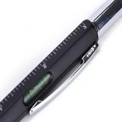 Długopis wielofunkcyjny śrubokręt multitool 6w1 miarka poziomica klips-5907451360460