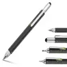 Długopis wielofunkcyjny śrubokręt multitool 6w1 miarka poziomica klips-5907451360460