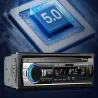 Radio samochodowe bluetooth usb aux sd 1-din mikrofon + pilot 4 x 60w-5907451365298
