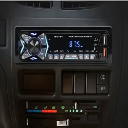 Radio samochodowe bluetooth usb aux sd 1-din zestaw głośnomówiący-5907451365281