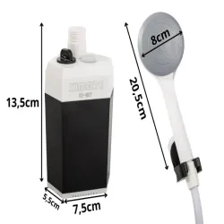 Prysznic przenośny turystyczny kempingowy samochodowy z pompką-5907451373286