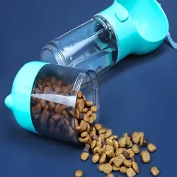 Butelka 300ml podajnik karmy poidło dla psa kota z podajnikiem worków-5907451376843