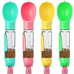 Butelka 300ml podajnik karmy poidło dla psa kota z podajnikiem worków-5907451376843