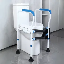 Uchwyt toaletowy regulowany poręcz wc stabilna dla seniorów-5907451370575