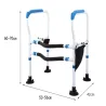 Uchwyt toaletowy regulowany poręcz wc stabilna dla seniorów-5907451370575
