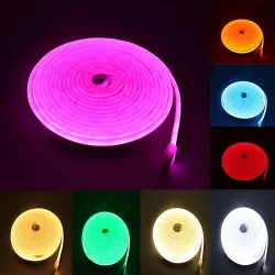 Neonowa taśma led 8 kolorów 5m elastyczna lampa neonowa do dekoracji
