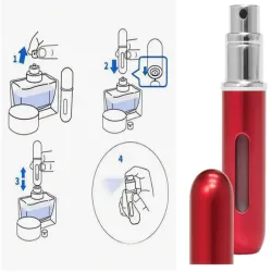 Atomizer podróżny z rozpylaczem do perfum flakon 5ml dozownik na perfumy-5907451360378